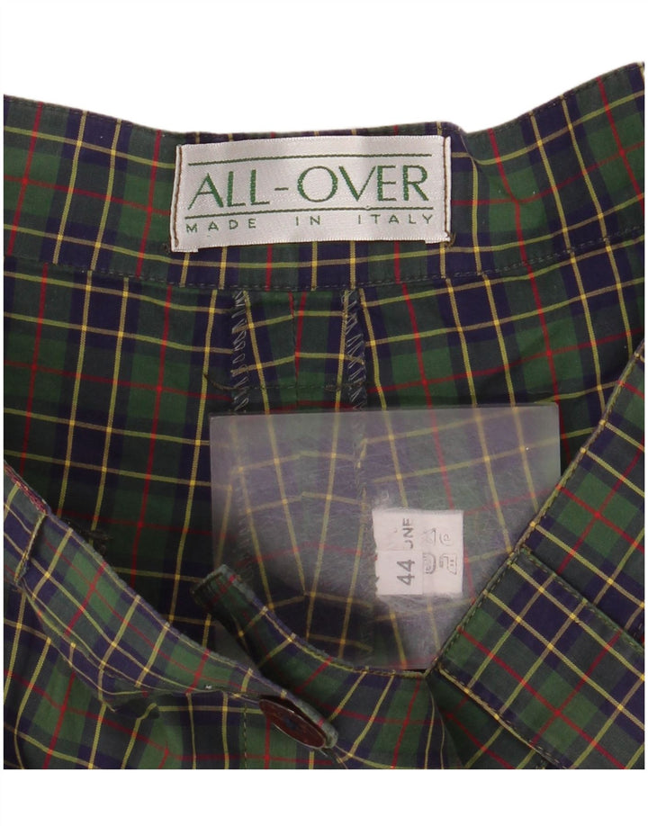 Damskie spodenki Chino All Over IT 44 Medium W28 w zieloną kratkę