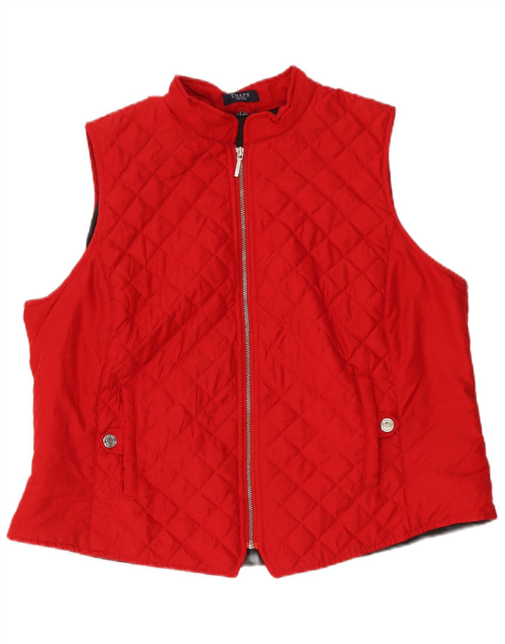 Damska pikowana kamizelka Chaps UK 18 XL czerwona