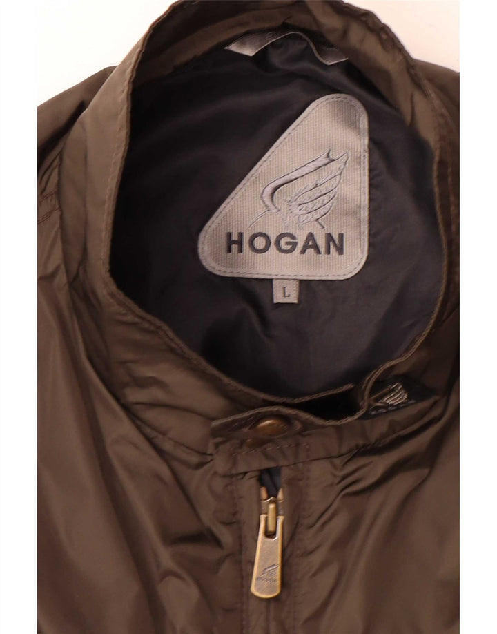 Hogan Męska kurtka bomber UK 40 Large Grey Colourblock