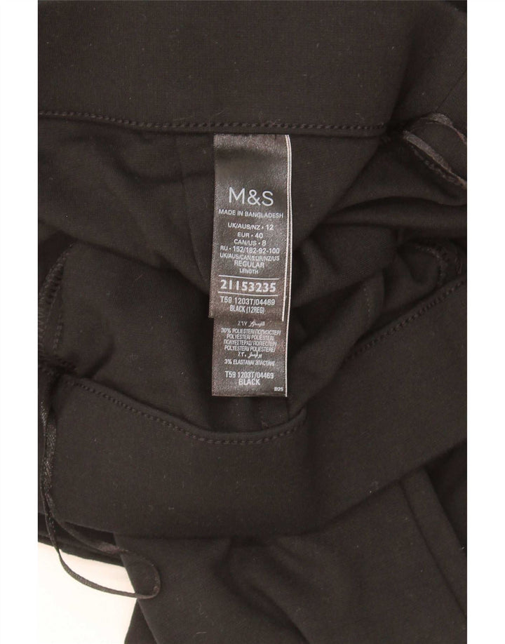 Spodnie damskie Marks & Spencer Bootcut UK 12 Medium W30 L29 Czarne