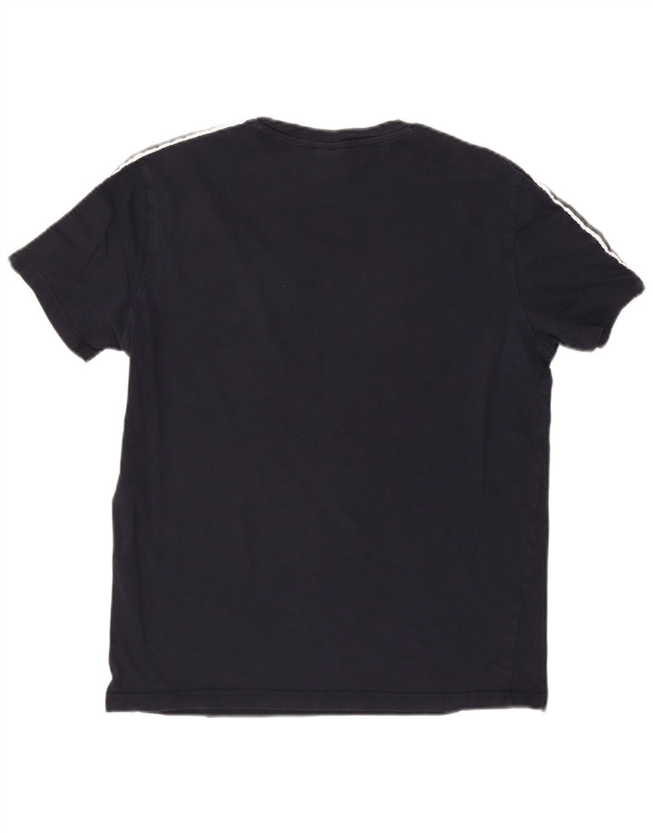 Męska koszulka z grafiką Champion, średnia, granatowa, bawełniana