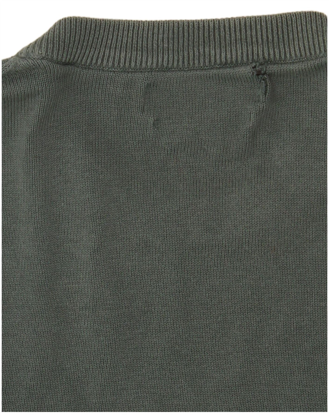 Marks & Spencer Męski sweter z okrągłym dekoltem, średniozielony, bawełniany