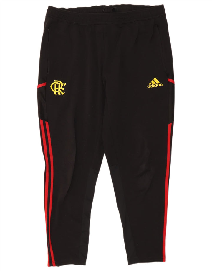 Męskie spodnie dresowe Adidas Aeroready Graphic XL, czarne, poliestrowe