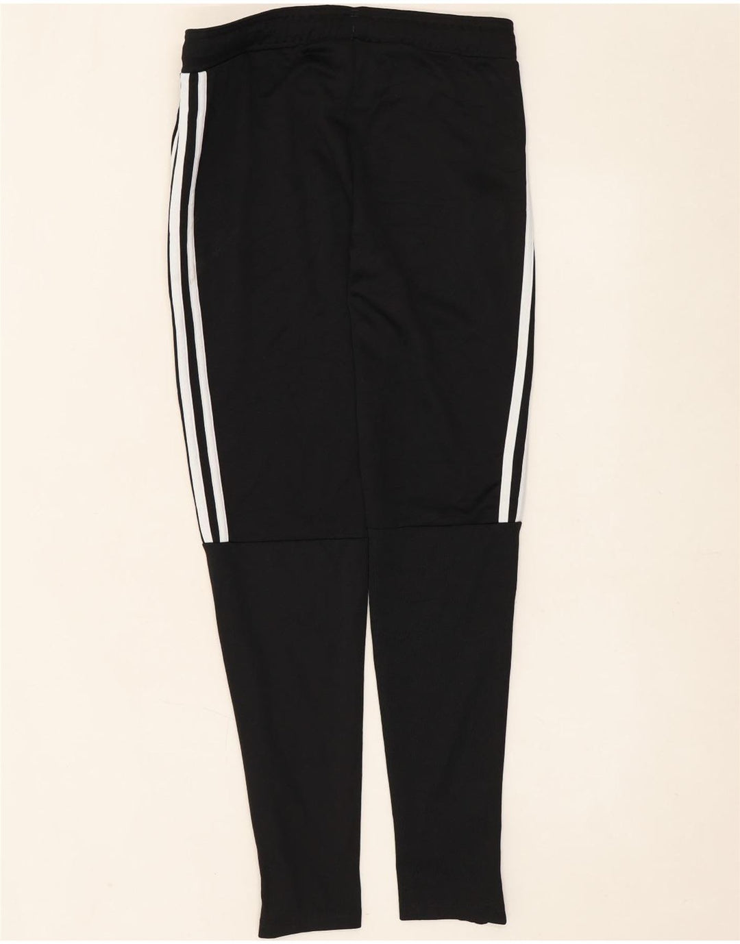 Damskie spodnie dresowe Adidas UK 8/10, małe, czarne, poliestrowe