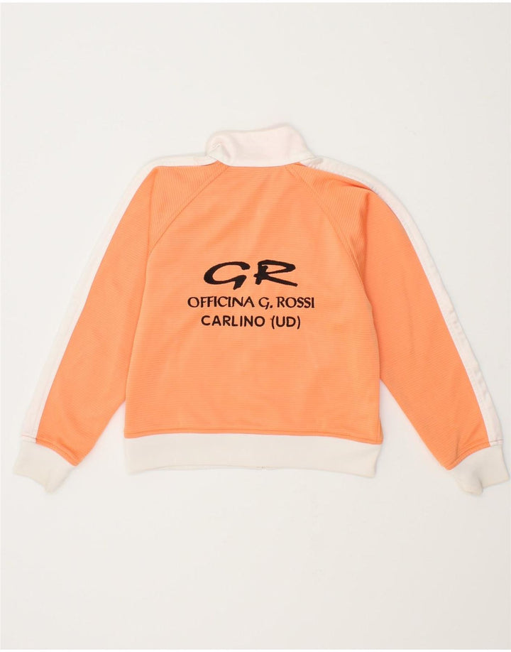 DIADORA Boys Graphic Tracksuit Top Jacket 8-9 Years Orange Colourblock Vintage Diadora and Second-Hand Diadora from Messina Hembry 