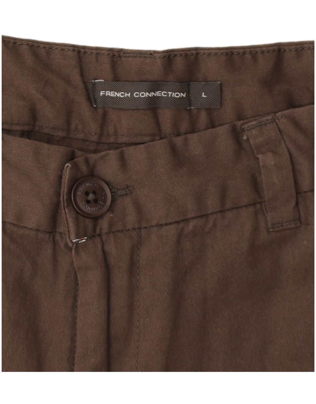 Męskie spodenki Chino FRENCH CONNECTION, duże, W34, brązowa bawełna