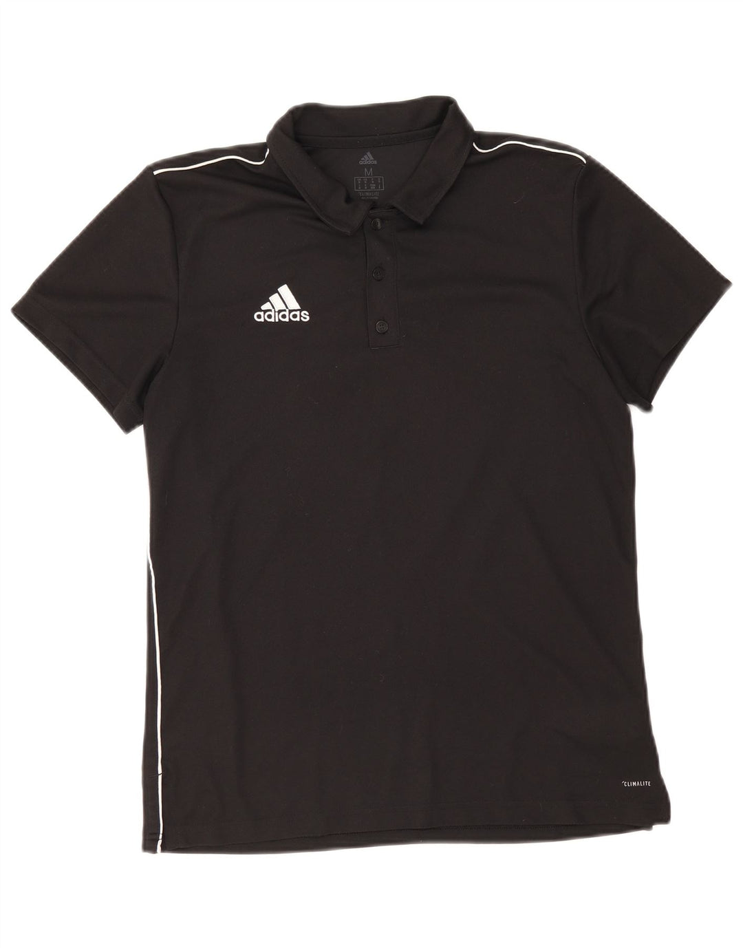 Męska koszulka polo Adidas Climalite, średni czarny poliester
