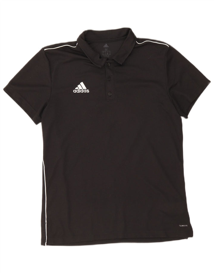 Męska koszulka polo Adidas Climalite, średni czarny poliester