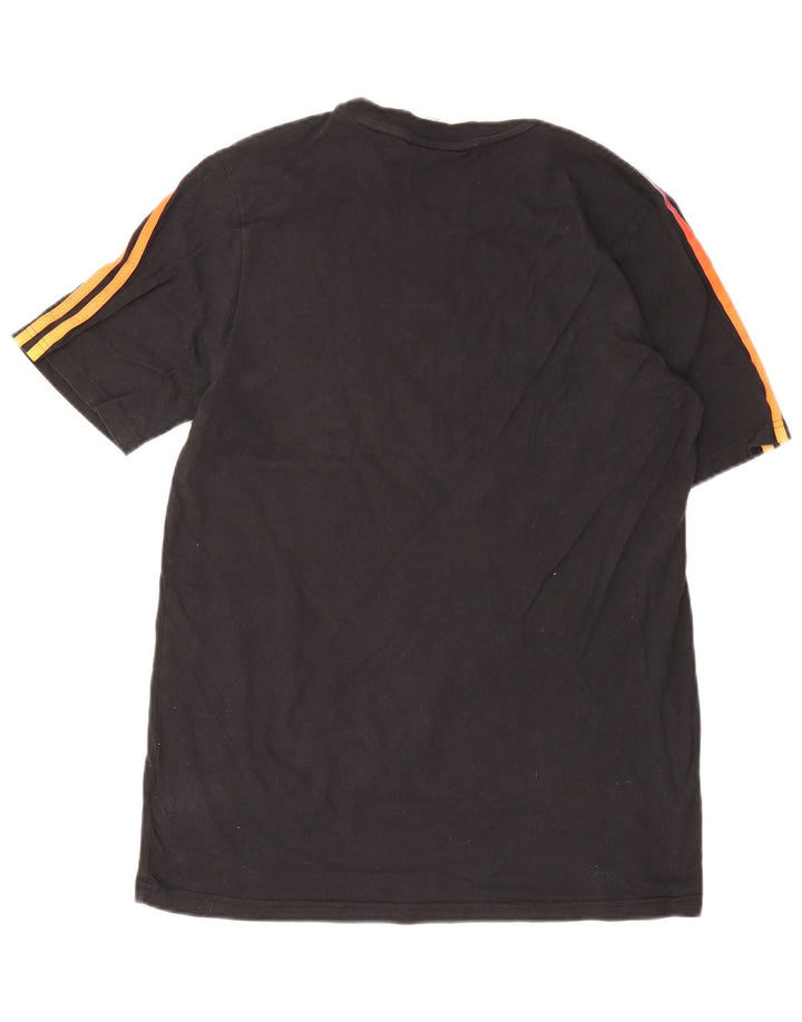 Adidas Męski T-shirt Top Duży Czarny Bawełniany