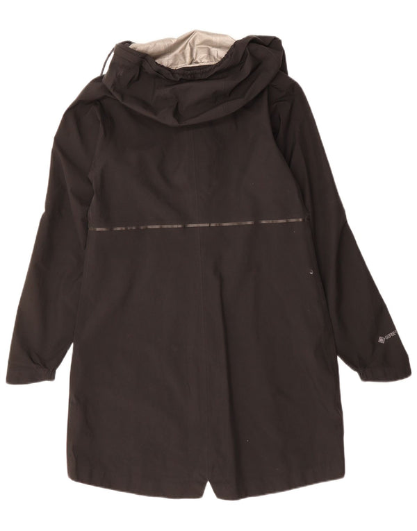 Damski płaszcz przeciwdeszczowy z kapturem BERGHAUS Gore-Tex UK 10, mały, czarny poliester