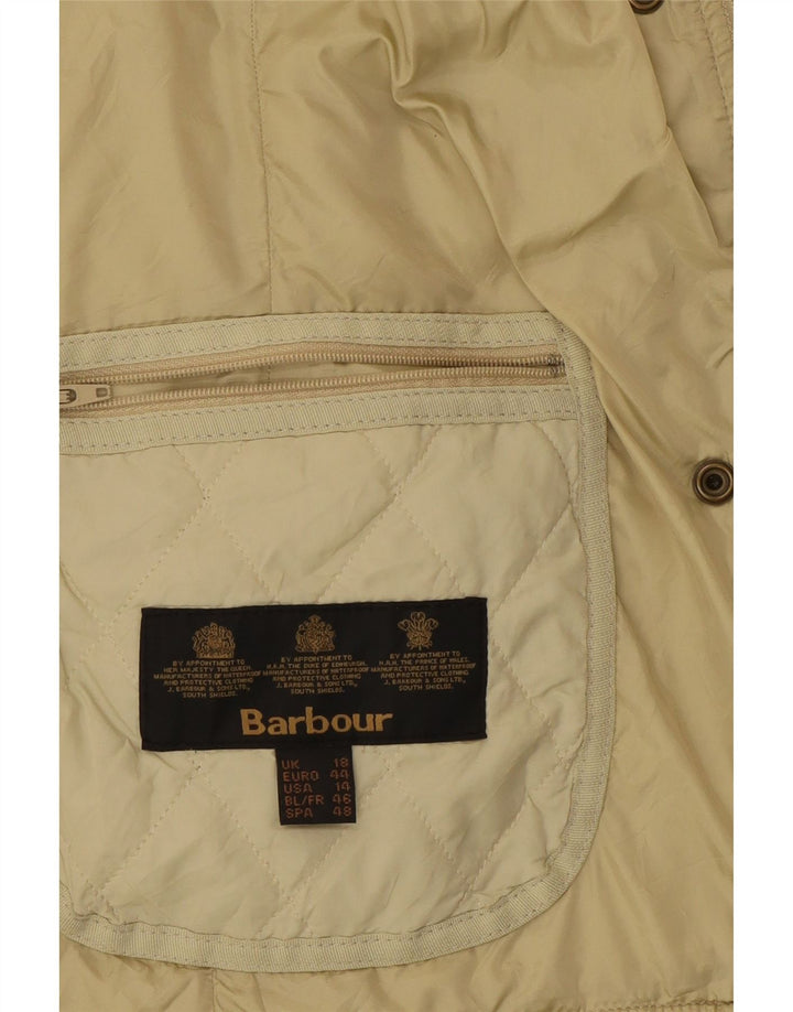 Damska pikowana kurtka Barbour UK 18 XL Khaki, poliamid