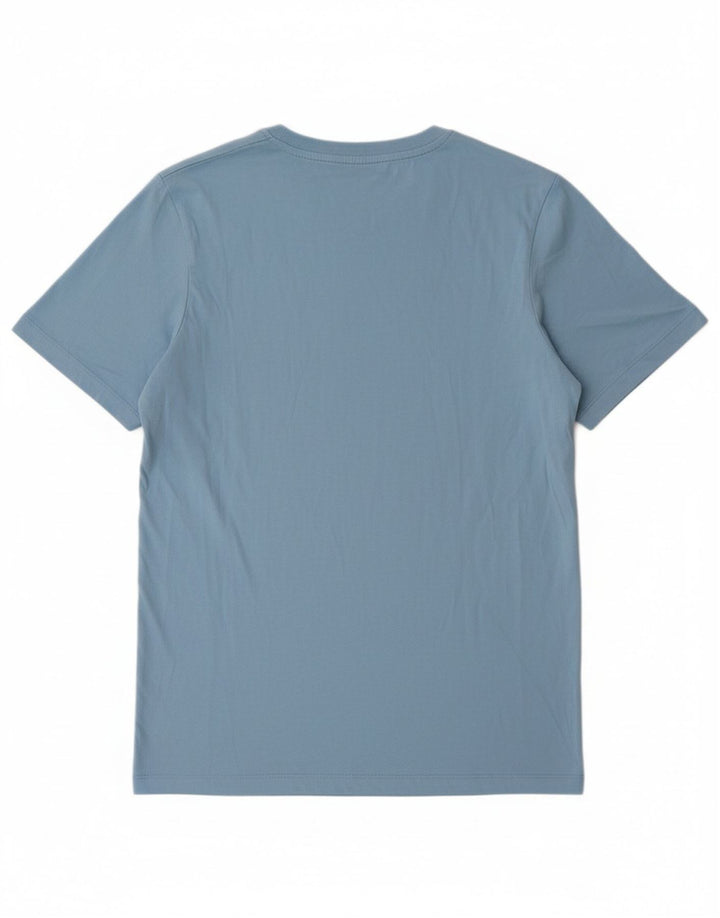 JACK & JONES Mens Core Slim Fit Graphic T-Shirt Top Medium Blue Cotton