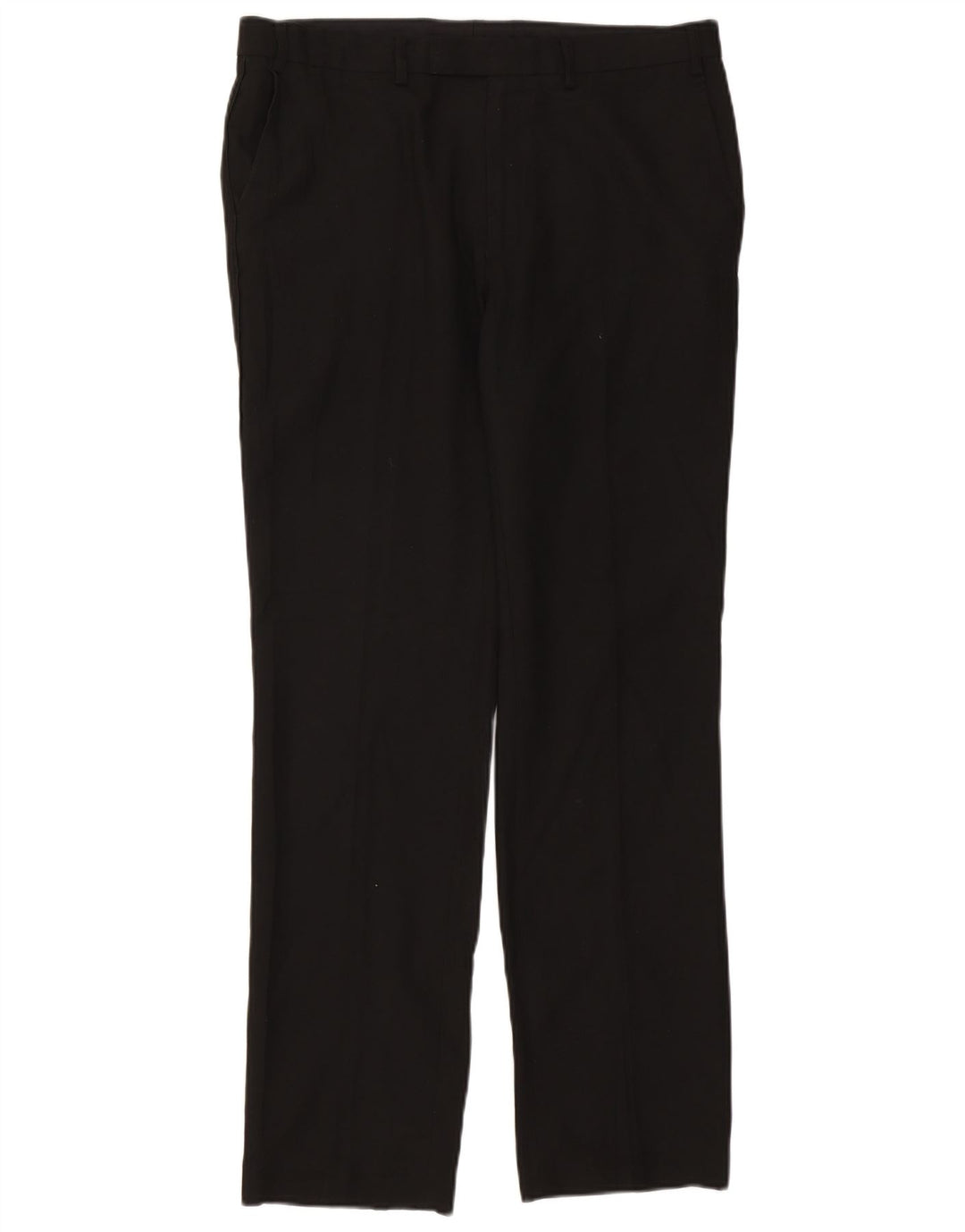 Marks & Spencer Męskie spodnie garniturowe slim fit W34 L32 czarne