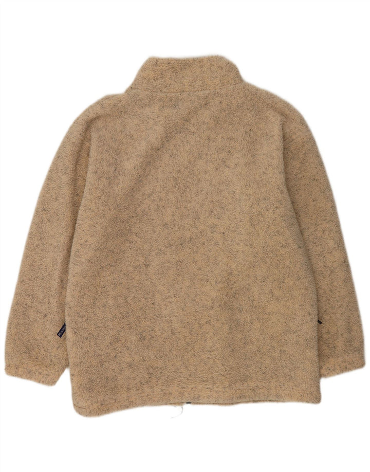 Męska kurtka polarowa Vintage UK 42 XL Beżowy, nakrapiany poliester