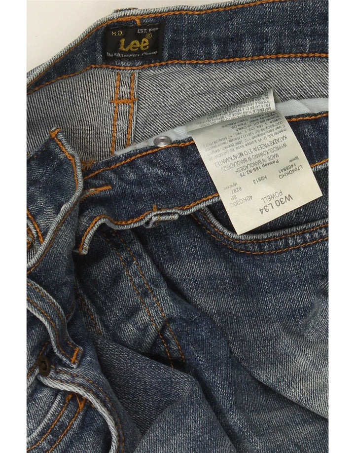 Męskie jeansy Lee Powell Slim W30 L28 Niebieskie bawełniane