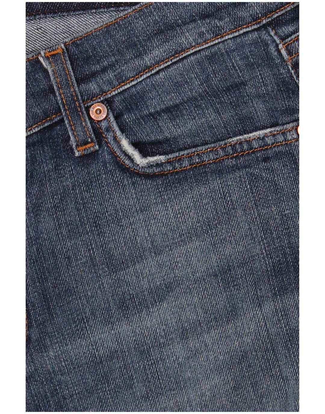 7 For All Mankind Damskie jeansy Bootcut W31 L30 Niebieska bawełna
