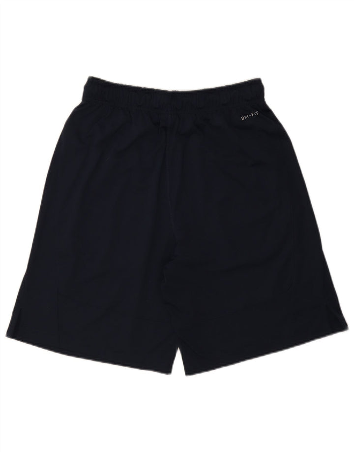 NIKE Mens Dri Fit Sport Shorts Small Navy Blue Polyester