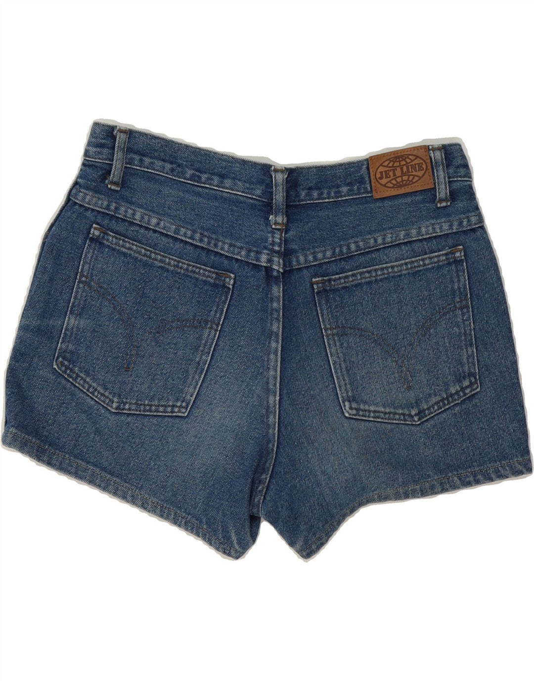 VINTAGE Womens Denim Shorts W33 Large  Navy Blue Cotton Vintage Vintage and Second-Hand Vintage from Messina Hembry 
