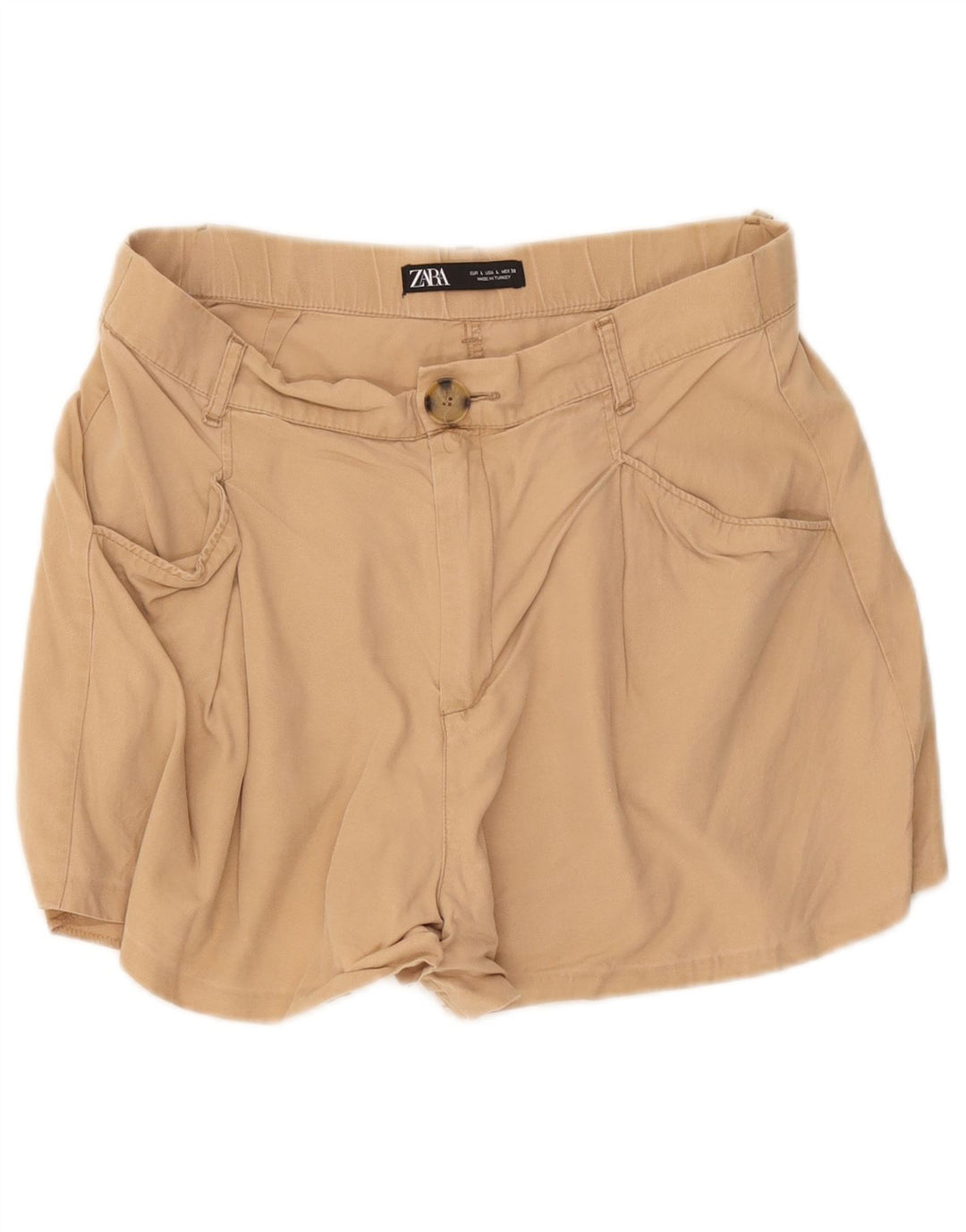 Spodenki damskie Zara, duże, W32, beżowe