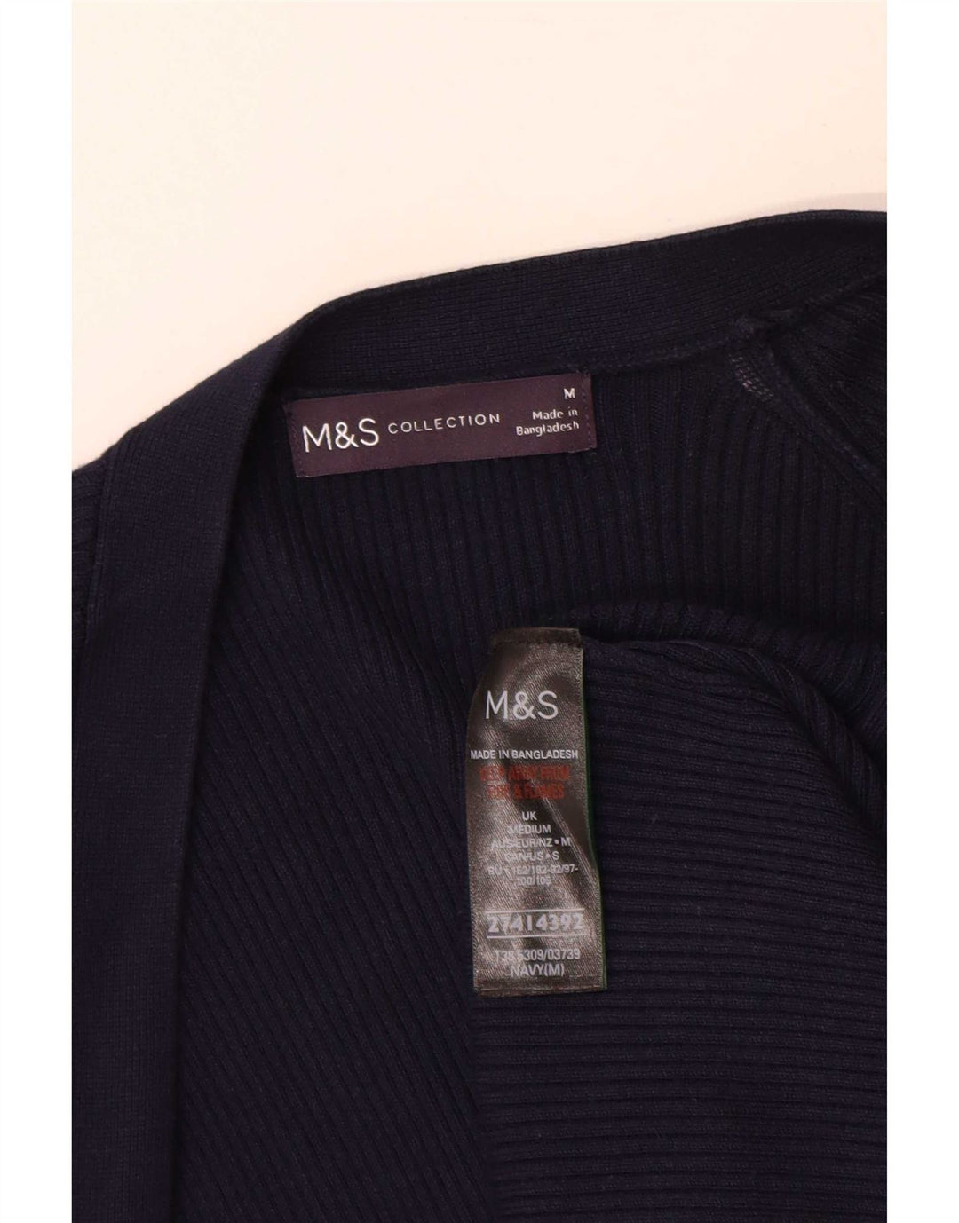 Sweter damski Marks & Spencer Longline Cardigan UK 14, średni granatowy