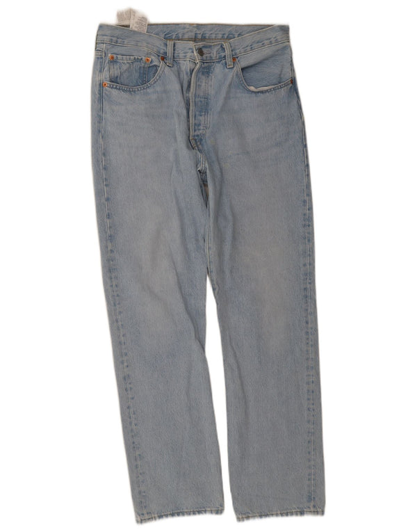 Męskie jeansy Levi's 501 Straight W31 L30 Niebieskie bawełniane