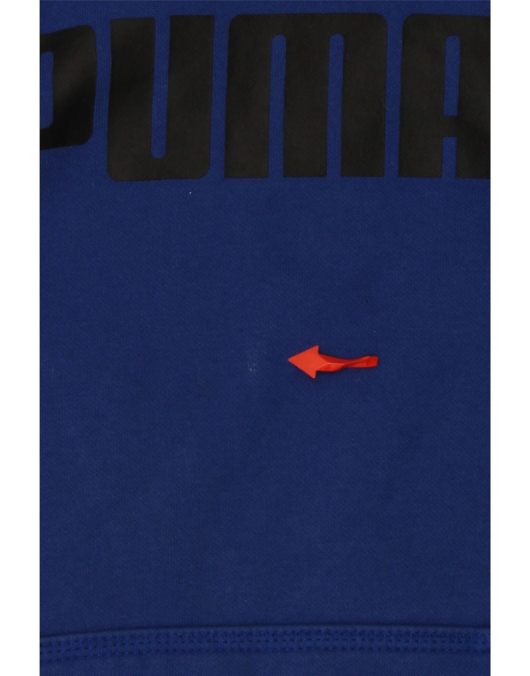 Męski sweter z kapturem i grafiką PUMA, mały, niebieski, bawełniany