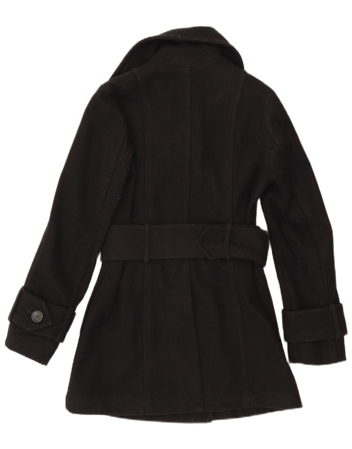 Dwurzędowy płaszcz damski Benetton UK 8 Small Black