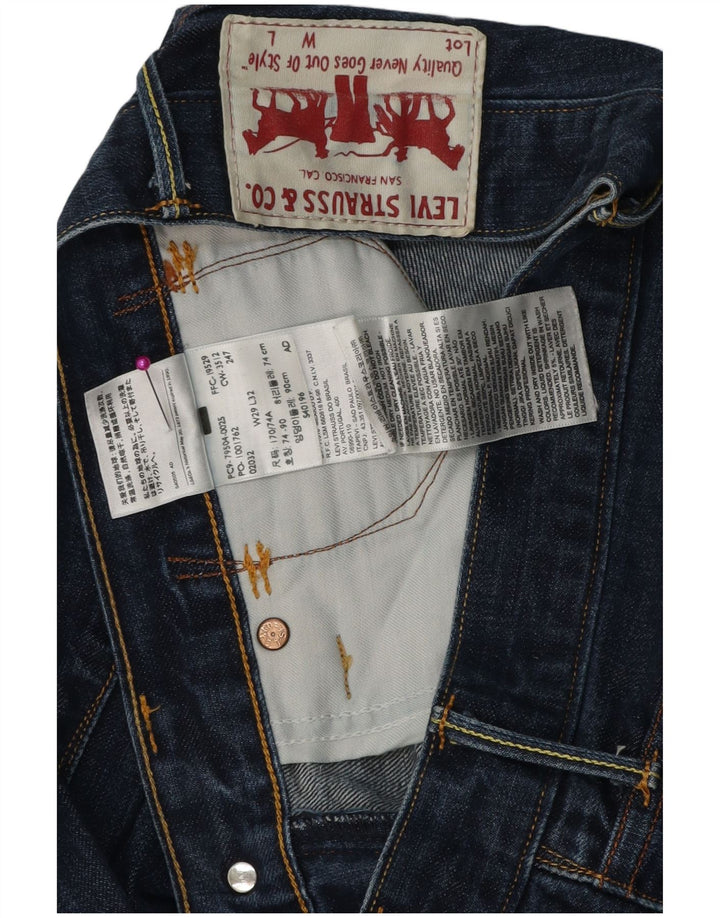 Męskie proste dżinsy LEVI'S W29 L29 Niebieskie bawełniane