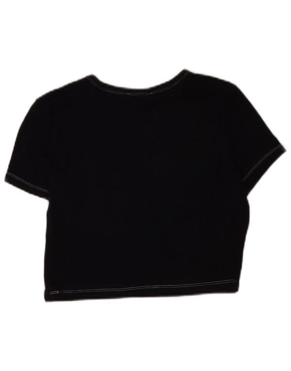 Damska koszulka Crop Top Zara UK 14, duża, granatowa