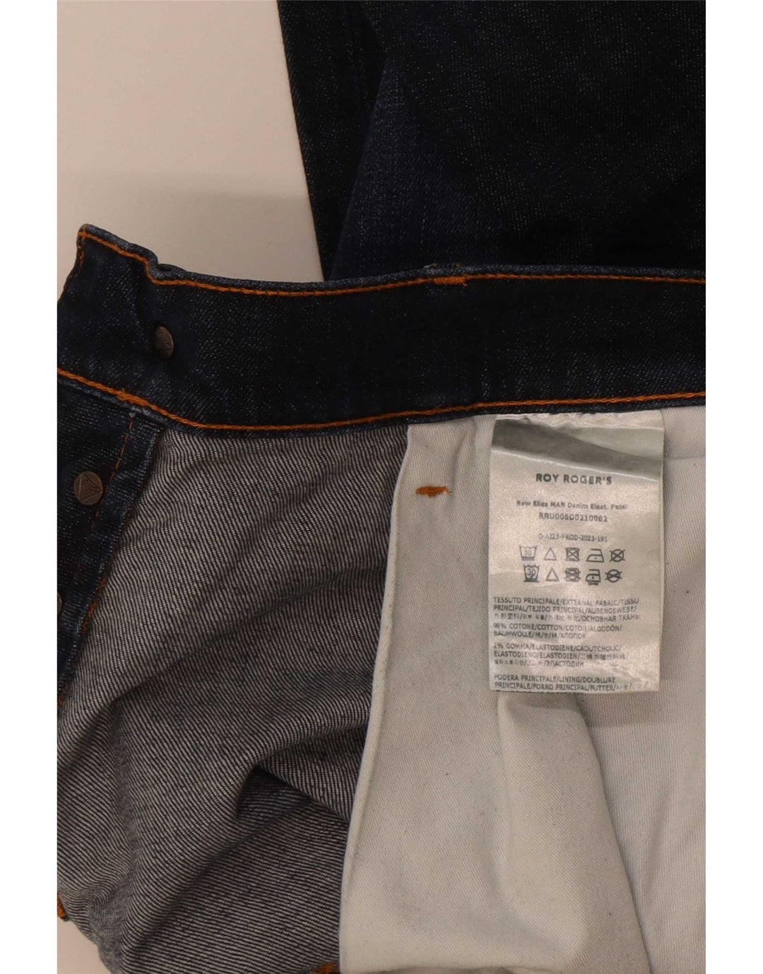 Jeansy męskie Roy Rogers W36 L32 Granatowe bawełniane