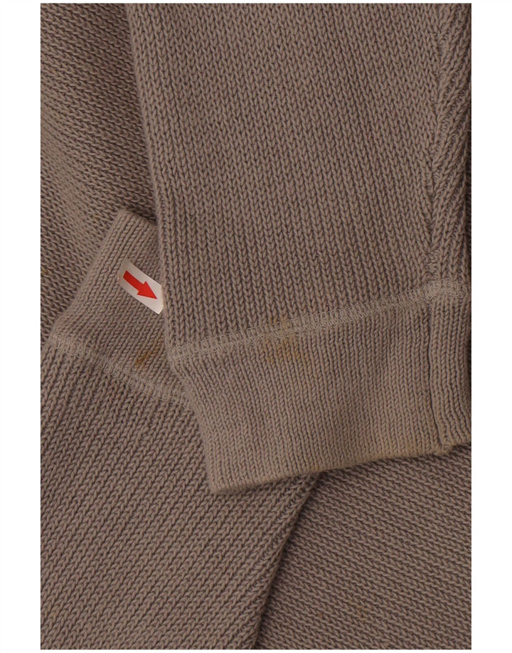 Męski sweter zapinany na guziki Reiss XL, szary, bawełniany