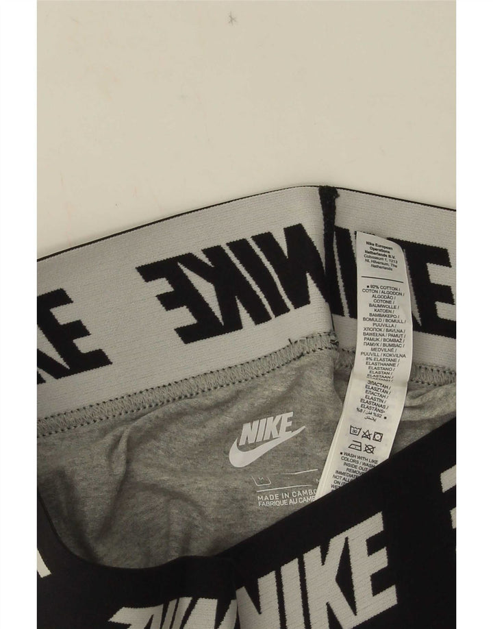 Damskie legginsy Nike Graphic UK 10, bawełna w kolorze średniej szarości
