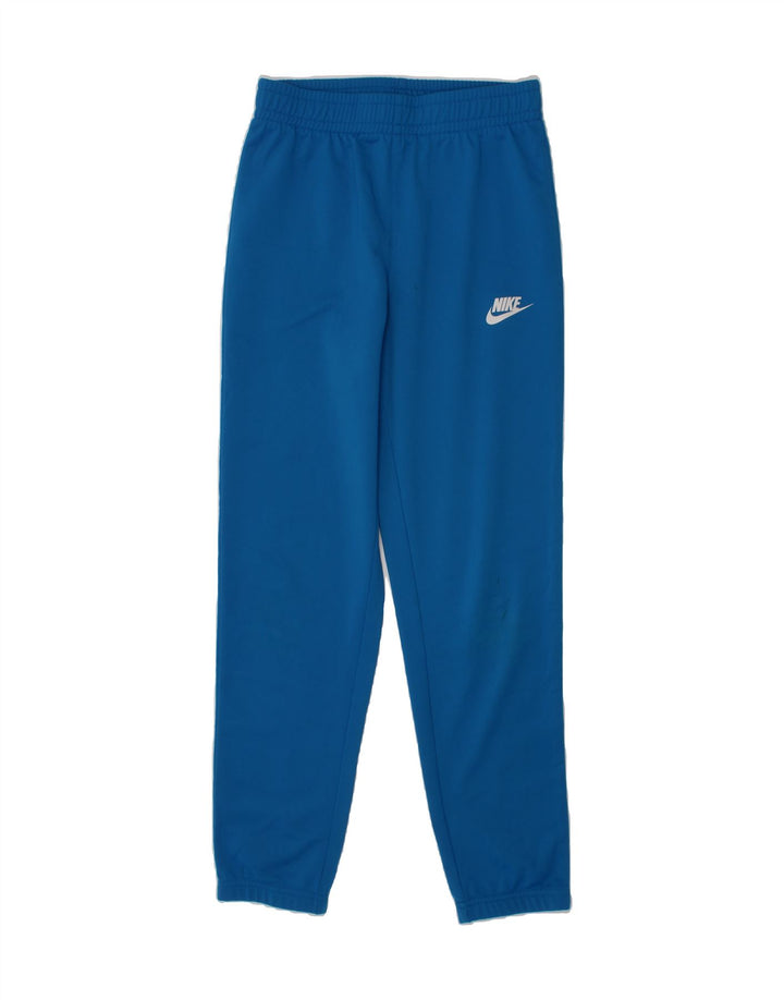 NIKE Girls Tracksuit Trousers Joggers 10-11 Years Medium  Blue Polyester Vintage Nike and Second-Hand Nike from Messina Hembry 