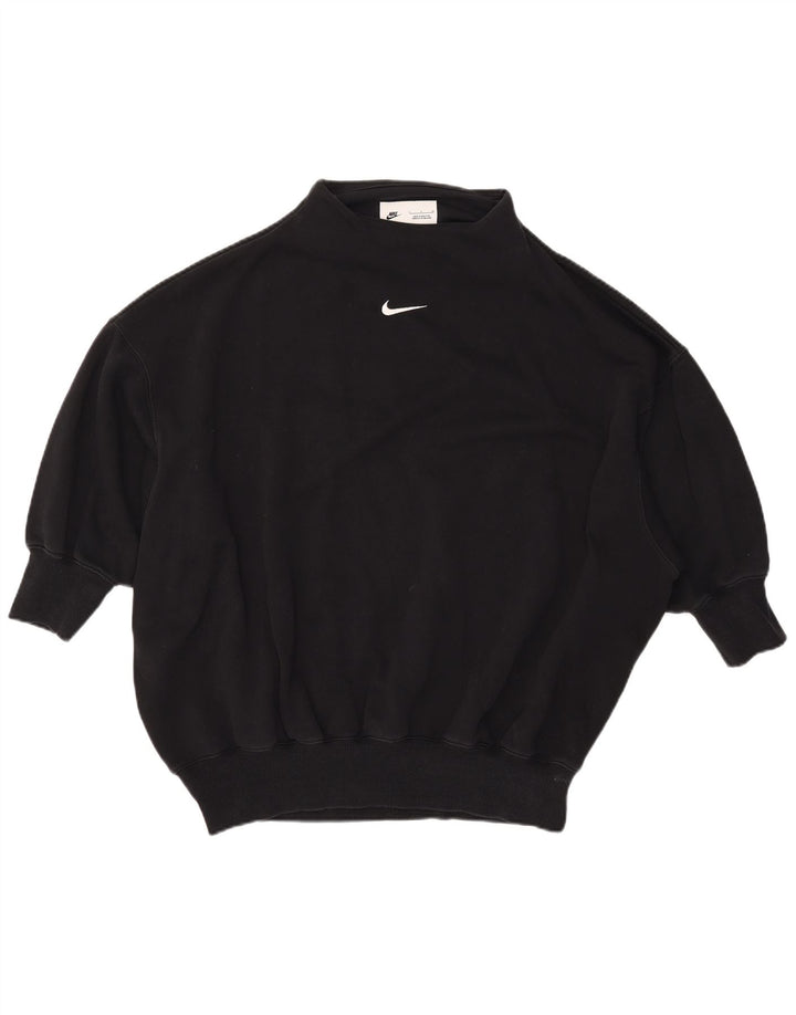 Damska bluza oversize z rękawem 3/4 NIKE UK 10, mała czarna