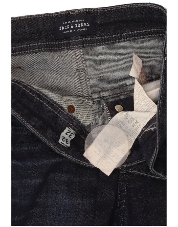 Męskie jeansy Jack & Jones GLENN Slim W32 L32 Granatowa bawełna
