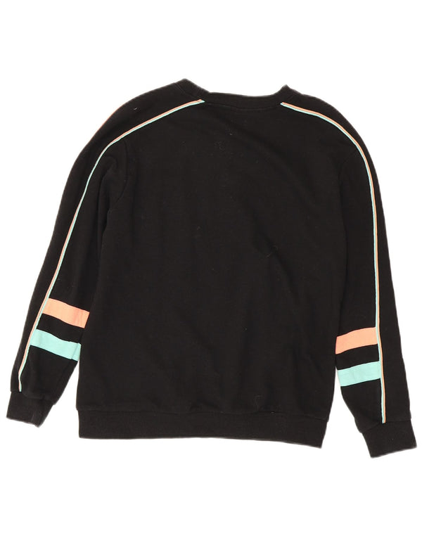 Damska bluza z grafiką Fila, UK 8, mała, czarna bawełna