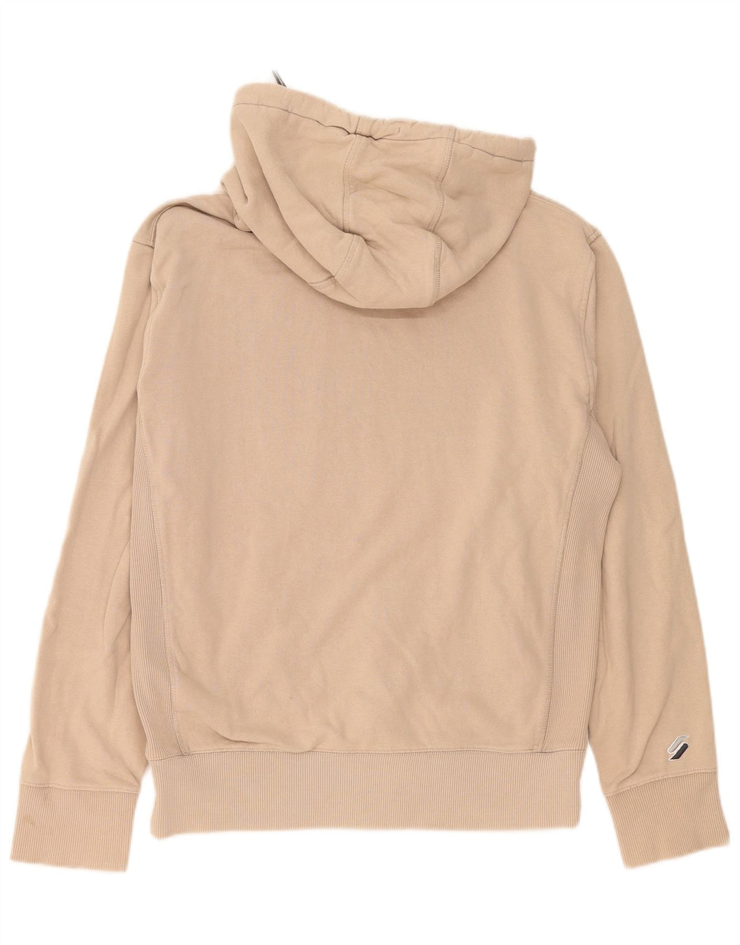 Męski sweter z kapturem Superdry z grafiką, mały, beżowy