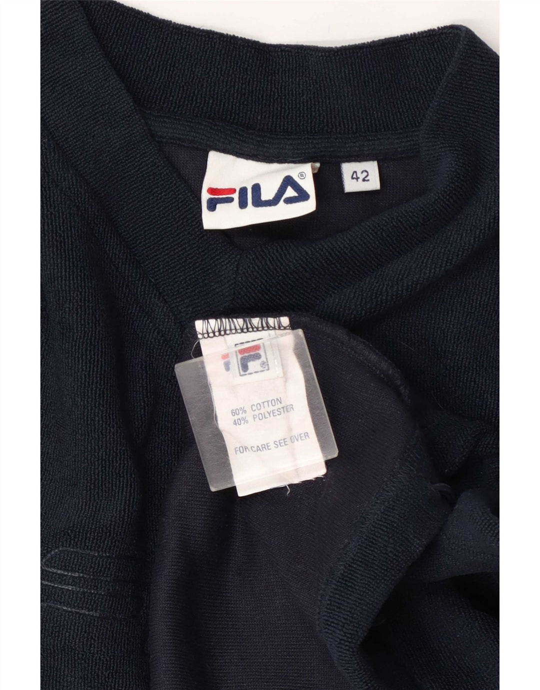 Damska bluza Fila Graphic Jumper IT 42 Średni granatowy bawełniany
