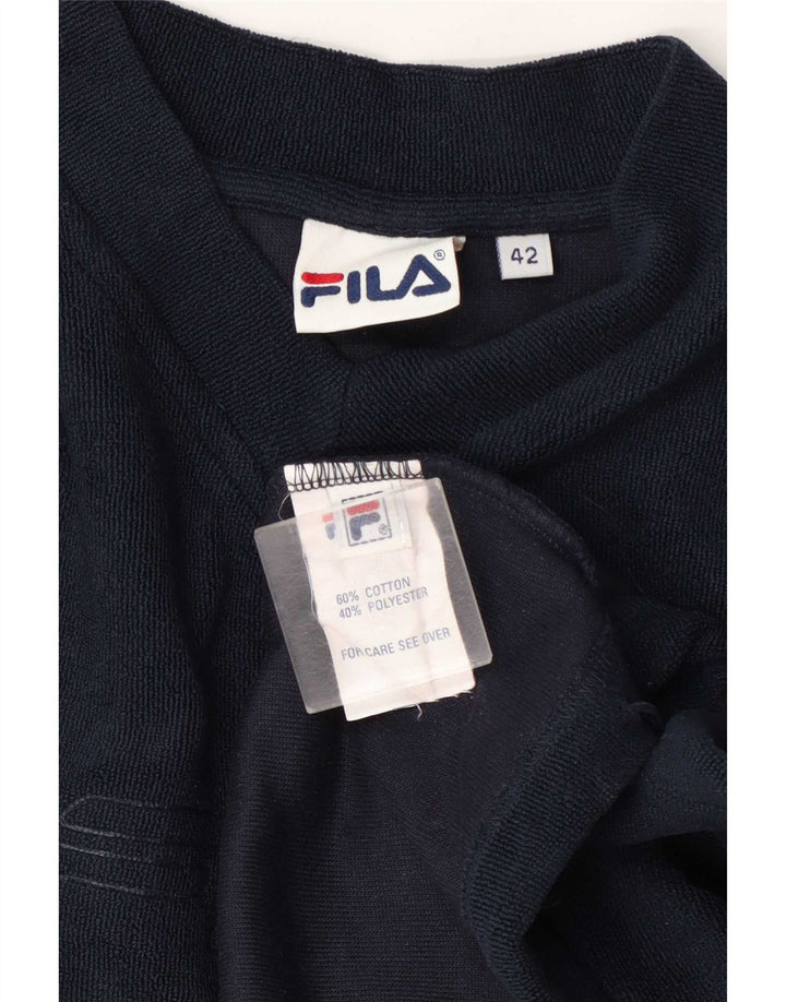 Damska bluza Fila Graphic Jumper IT 42 Średni granatowy bawełniany