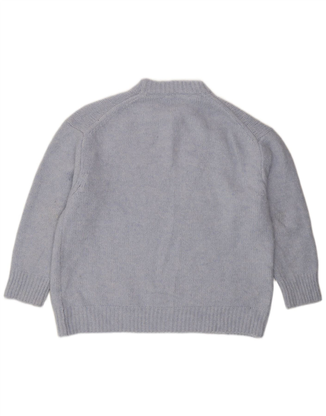 Sweter damski Zara Oversize z okrągłym dekoltem UK 16, duży niebieski