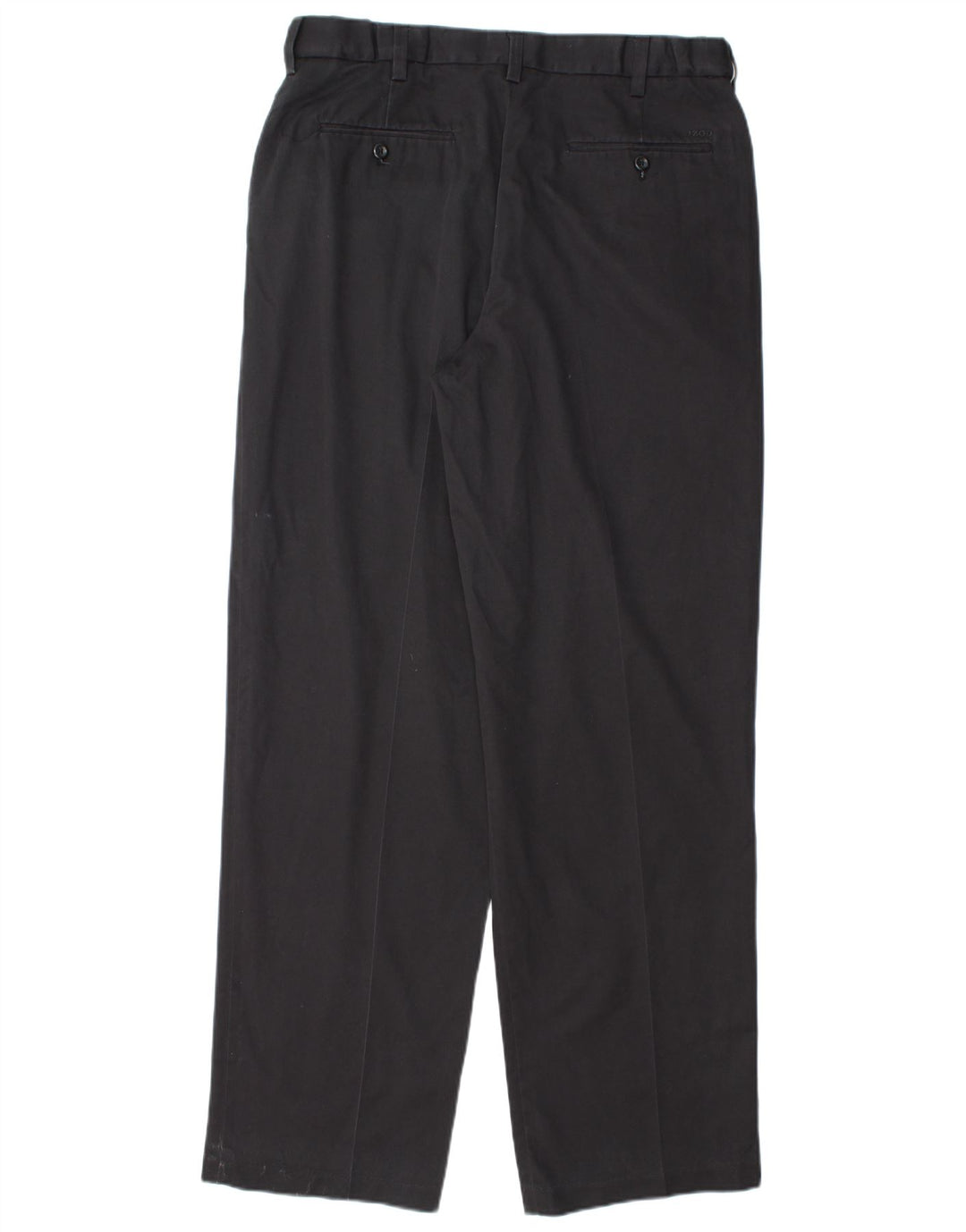 Spodnie męskie IZOD proste chino W34 L34 granatowe bawełniane