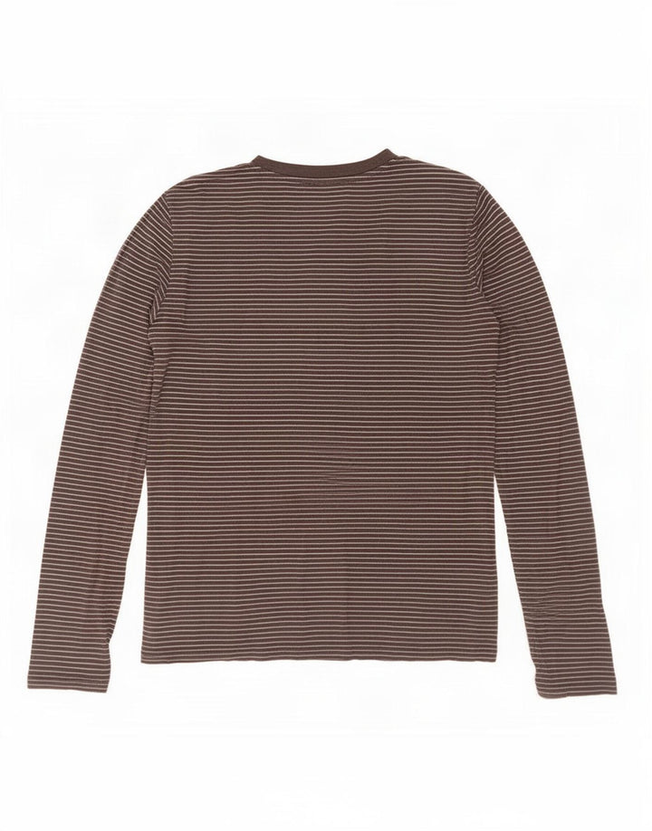 Damski top Levi's z długim rękawem, UK 12, średni, czarny, bawełniany w paski