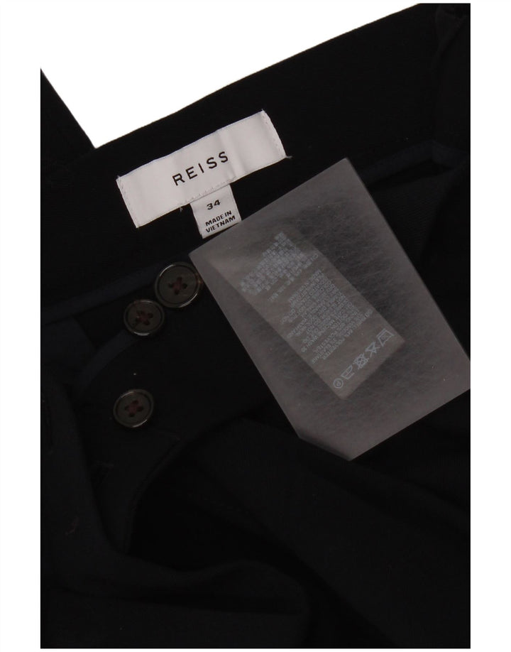 Spodnie damskie Reiss Straight Chino W34 L30 Granatowy poliester