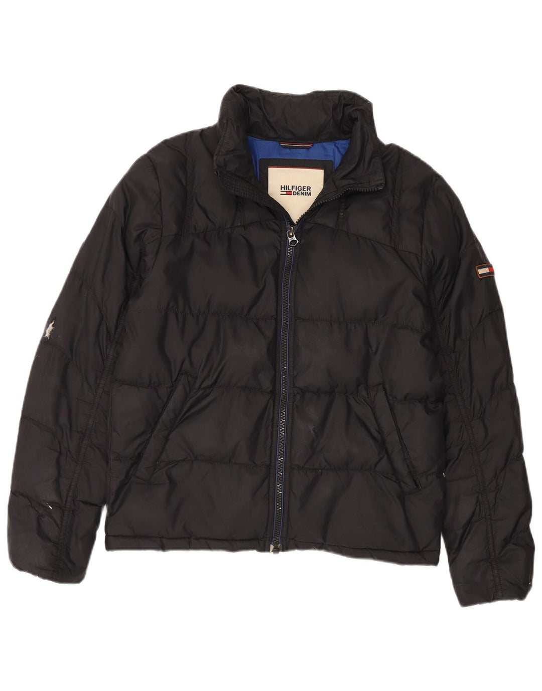 Męska ocieplana kurtka Tommy Hilfiger UK 38 Średni czarny nylon