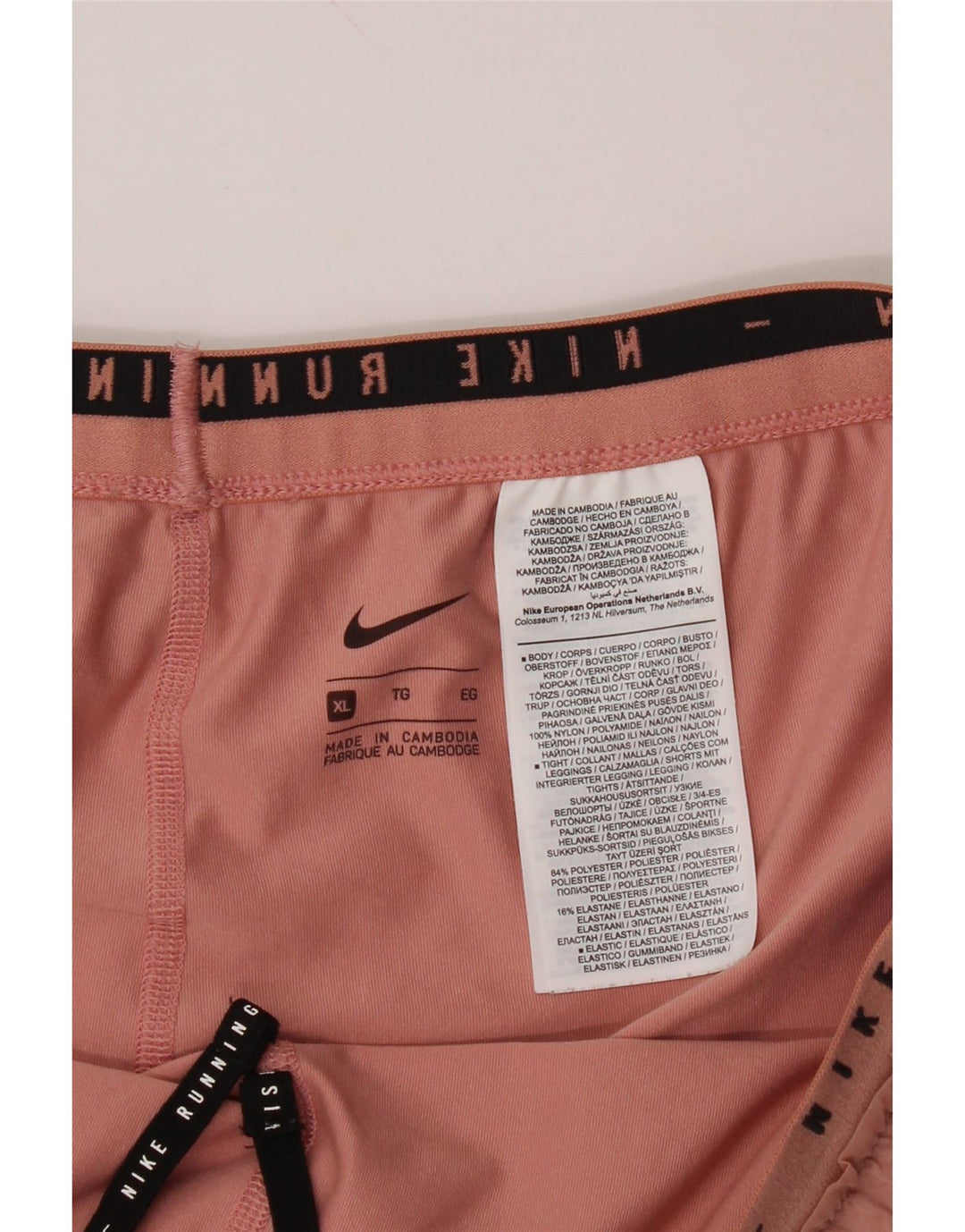 NIKE Womens Graphic Sport Shorts UK 18 XL  Pink Polyester Vintage Nike and Second-Hand Nike from Messina Hembry 