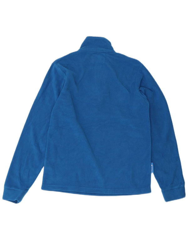 Mountain Warehouse Chłopięcy sweter polarowy z zamkiem błyskawicznym, 12-13 lat, niebieski, sportowy