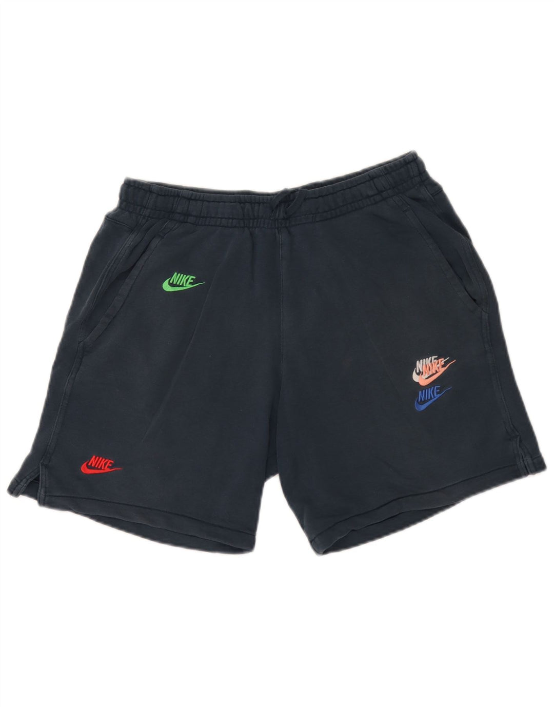Męskie spodenki sportowe Nike Graphic, średnie, granatowe, bawełniane