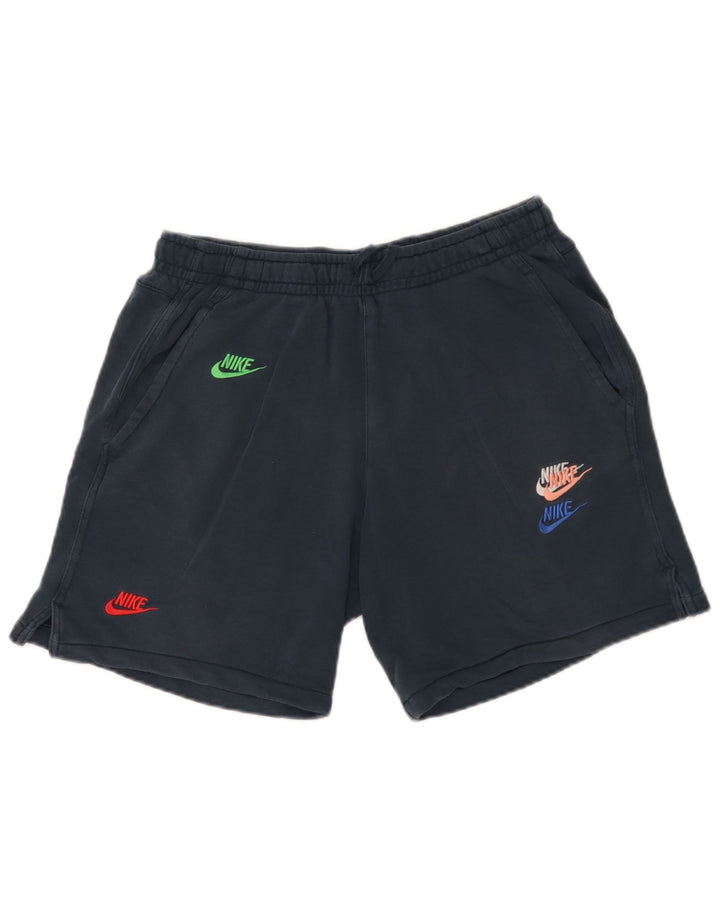 Męskie spodenki sportowe Nike Graphic, średnie, granatowe, bawełniane