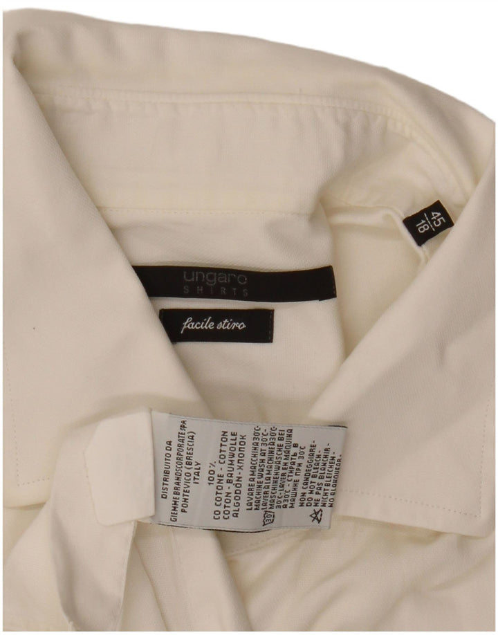 Koszula męska Ungaro rozmiar 45 18 2XL Biała bawełna