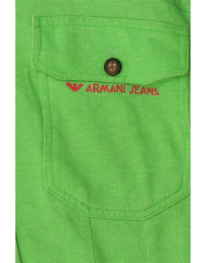 Damska kurtka bomberka Armani Jeans IT 44, średnia, zielona bawełna